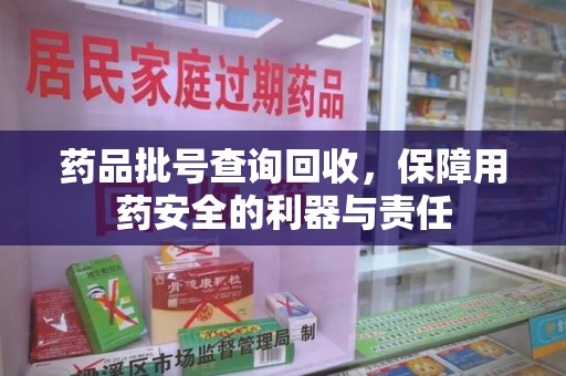 岳阳药品批号查询回收，保障用药安全的利器与责任