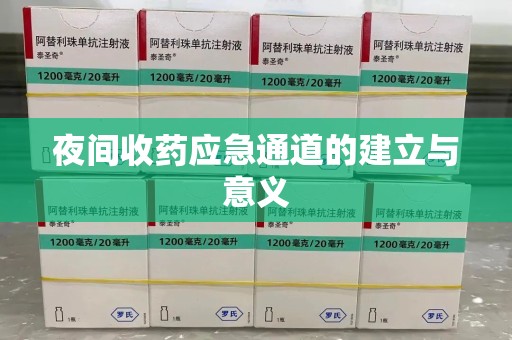 岳阳夜间收药应急通道的建立与意义